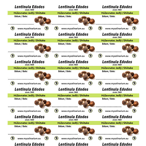 Etikety 21ks 63*40mm Lentinula Edodes (7869) (Shiitake)