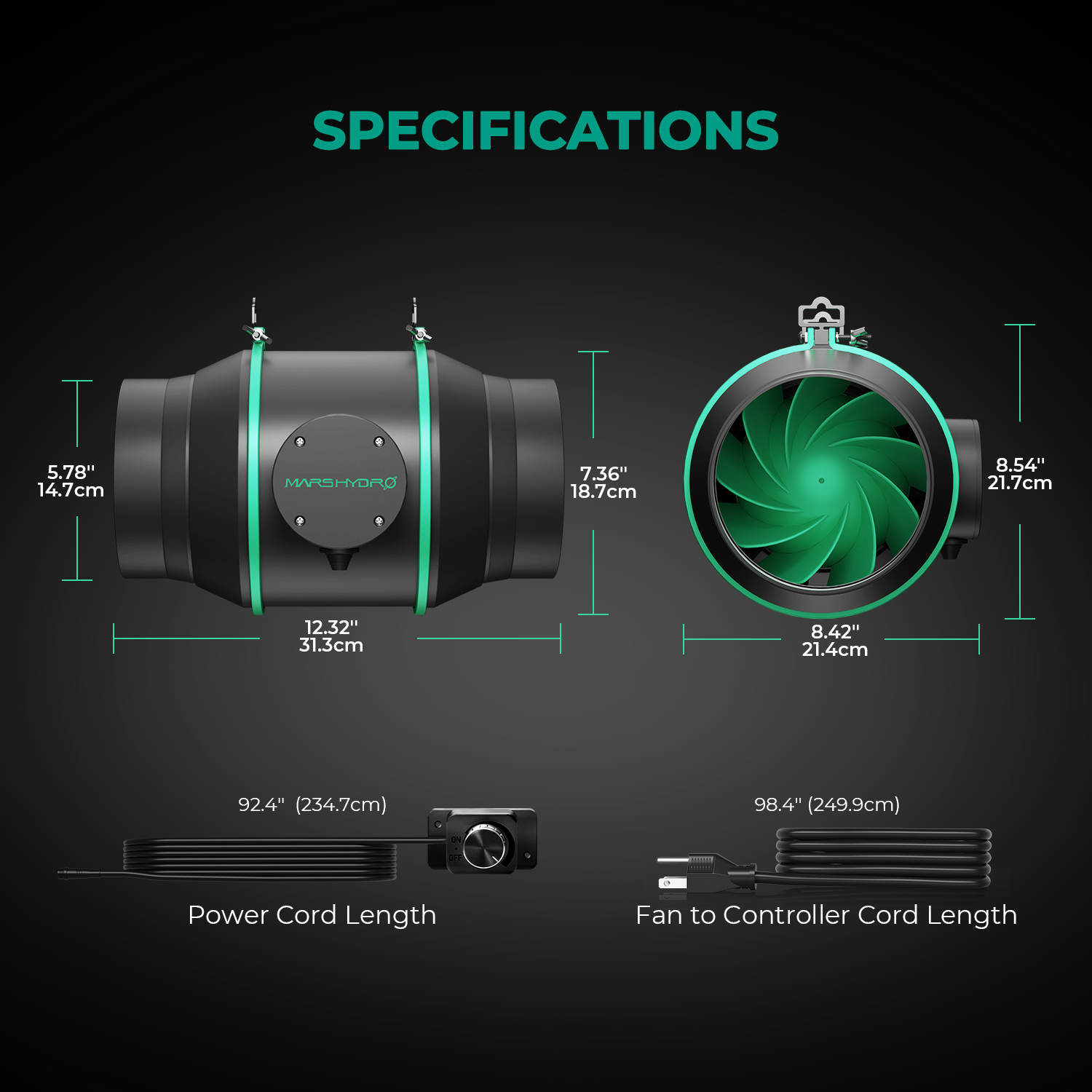 Kit ventilateur Mars Hydro 6" - Image 2